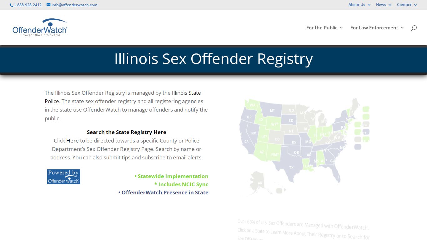 Illinois Sex Offender Registry - Search for Sex Offenders